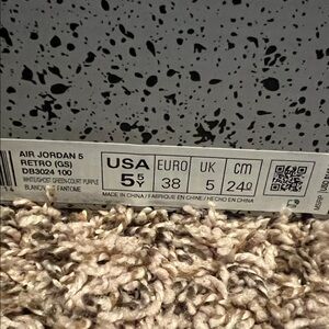 Jordan Air 5 Retro GS - White, Green, Purple